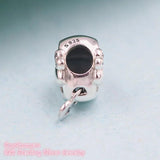 925 Silver Paw Print & Heart Charm Bead for Bracelets