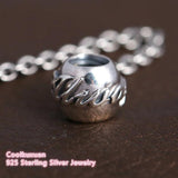 925 Silver Love Always Safety Chain Charm Bracelet Fit, Mother's Gift