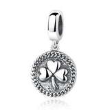 925 Sterling Silver Retro Style Charms Pendant Bracelet DIY Jewelry Gift
