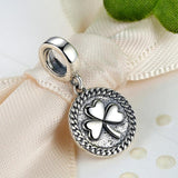 925 Sterling Silver Retro Style Charms Pendant Bracelet DIY Jewelry Gift