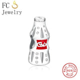 925 Sterling Silver Wine Champagne Bead for Charm Bracelet