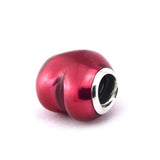 925 Silver Fuschia Enamel Charm Fits Bracelet