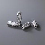 999 Pure Silver Tibetan Oval Beads 21.5x7.5mm