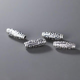 999 Pure Silver Tibetan Oval Beads 21.5x7.5mm