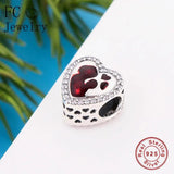 925 Silver Mom Hug Baby Son Charm Bracelet - Mother's Berloque