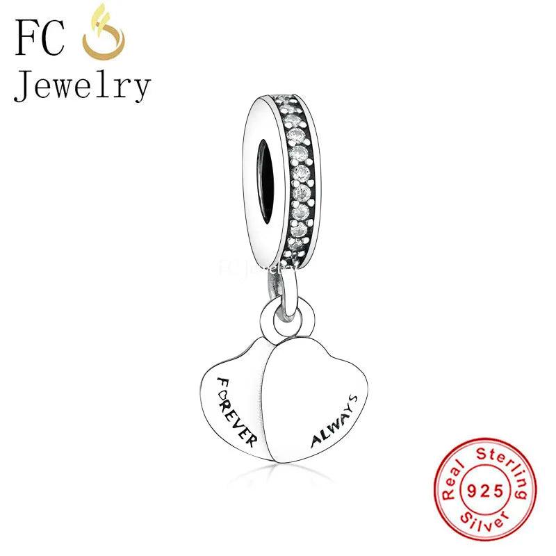 925 Silver Forever & Always Bead for Charm Bracelet