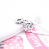 30th Anniversary Crystal Pendant Bead fits 925 Sterling Silver Bracelet