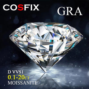 Moissanite D Diamond Loose Stone VVS1 0.1ct - 10ct for Ring Pendant