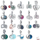 Pandara Bracelet Necklace 925 Silver Heart Charms Beads