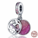Pandara Bracelet Necklace 925 Silver Heart Charms Beads