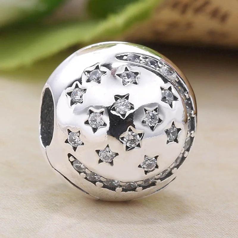 Crystal Night Star Clip Bead for Bracelet DIY Jewelry