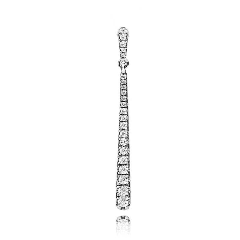 Shooting Star Crystal Necklace Pendant Beads 925 Sterling Silver Charm