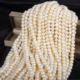 9-10mm Round Pearl Bead Necklace DIY Accessories