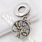Family Heritage Tree Of Life Pendant Beads 925 Sterling Silver Charm Bracelet