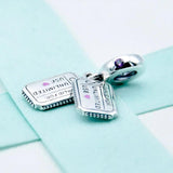 Heart Hug & Kiss Love Coupon Pendant Beads for Charm Bracelet