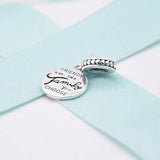 Enamel Family Pendant Bead for 925 Silver Bracelet DIY