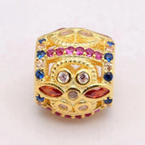 Fresco Flower Crystal Bead 925 Sterling Silver Bracelet DIY