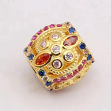 Fresco Flower Crystal Bead 925 Sterling Silver Bracelet DIY