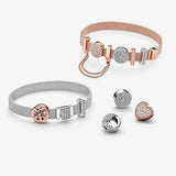925 Sterling Silver Mesh Bracelet Sparkling Clasp