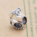 925 Sterling Silver Owl Charm for Bracelets - DIY Jewelry Beads