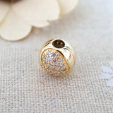 Crystal Heart Clip Lock Stopper Beads for Charm Bracelet