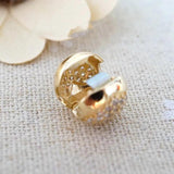 Crystal Heart Clip Lock Stopper Beads for Charm Bracelet