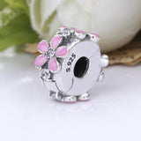 925 Silver Daisy Dangle Charm for Bracelets