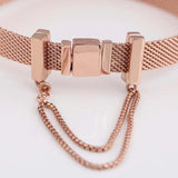 Rose Reflexions Safety Chain Clip Stopper Beads for 925 Silver Bracelet