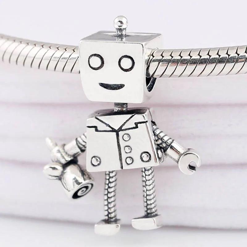 Rob Bot Charm for 925 Silver Bracelet