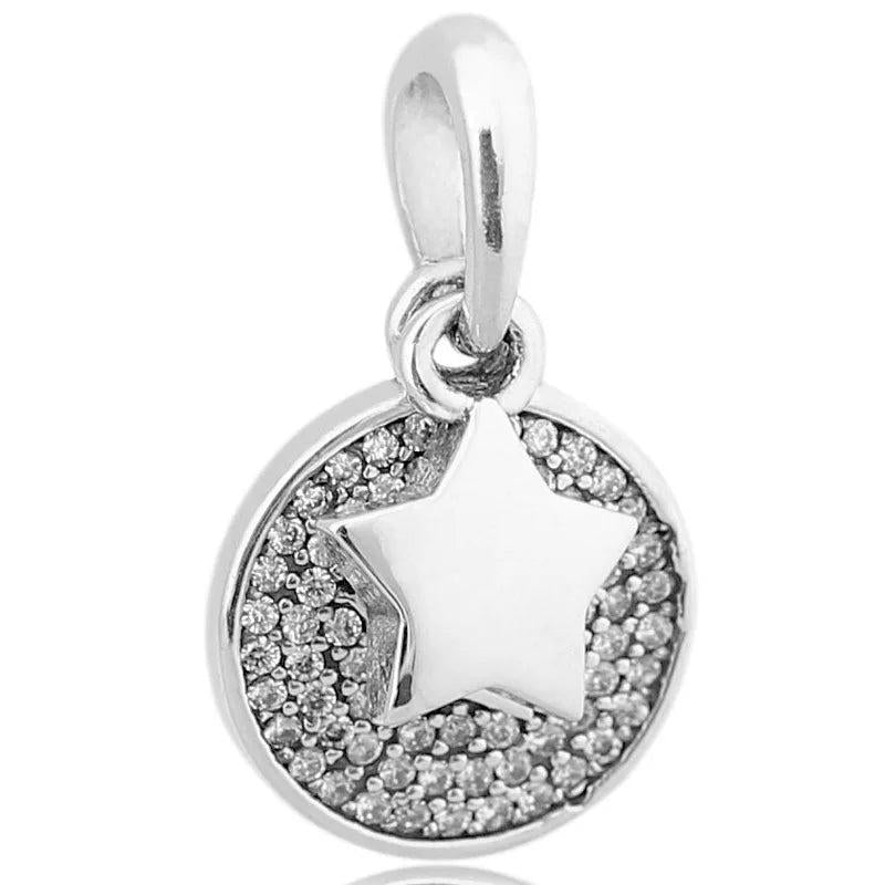 Sparkling Crystal Pendant Bead for 925 Sterling Silver Charm Bracelet