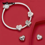 Forever Family Charm 925 Sterling Silver Enamel Beads Pendant