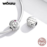 Forever Family Charm 925 Sterling Silver Enamel Beads Pendant