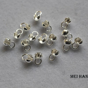 Meihan 925 Sterling Silver Beads 4mm DIY Jewelry Findings