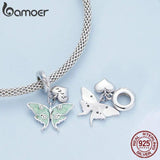 925 Silver Wizard of Oz Butterfly Pendant for Women Bracelet