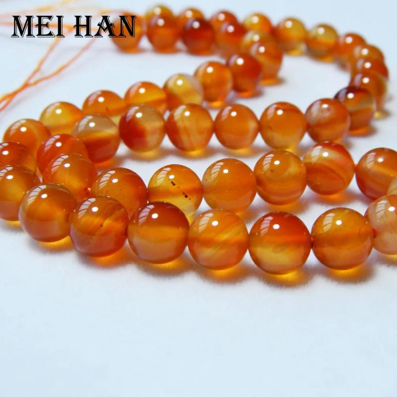 Natural 6mm 8mm Red Carnelian Round Loose Beads for Jewelry Making