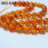 Natural 6mm 8mm Red Carnelian Round Loose Beads for Jewelry Making