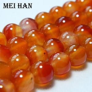 Natural 6mm 8mm Red Carnelian Round Loose Beads for Jewelry Making