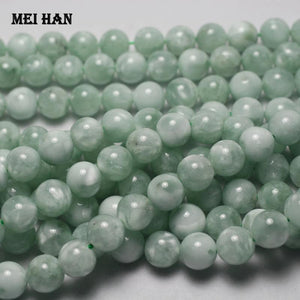 Meihan Angelite Smooth Round Gem Stone Beads for Jewelry Making