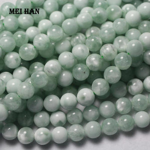 Meihan Angelite Smooth Round Gem Stone Beads for Jewelry Making