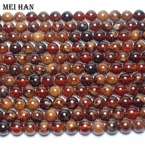 Meihan 8mm 10mm Spessartine Garnet Loose Stone Beads for Jewelry Making