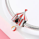 Colorful Circus Theme Charms 925 Silver Fits DIY Bracelet Bangle Beads
