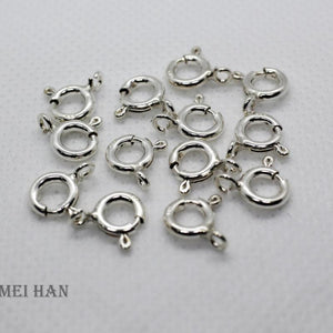 Meihan 925 Sterling Silver Claw Spring Claps Hooks for DIY
