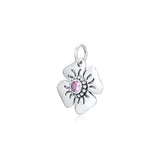 P Lock Opener Charms CZ 925 Silver Beads