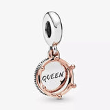 925 Silver Robot Heart Charm Bead for Pandora Bracelet