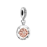 925 Silver Robot Heart Charm Bead for Pandora Bracelet