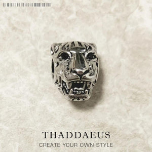 Tiger Bead Europe Charm 925 Sterling Silver for Jewelry Making