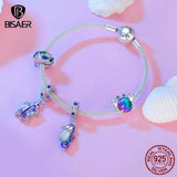 925 Silver Sea Animals Charm Bead Seahorse Turtle Crab Pendant