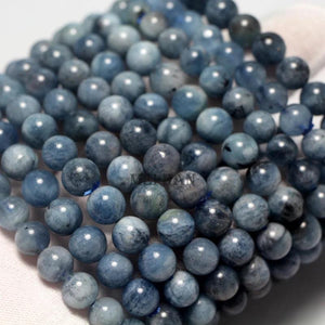 Meihan Devil Aquamarine Round Beads Bracelet Gemstone for DIY