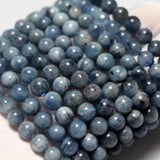 Meihan Devil Aquamarine Round Beads Bracelet Gemstone for DIY