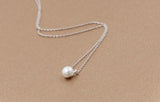 Sterling Silver Cat Pearl Necklaces & Pendants for Women